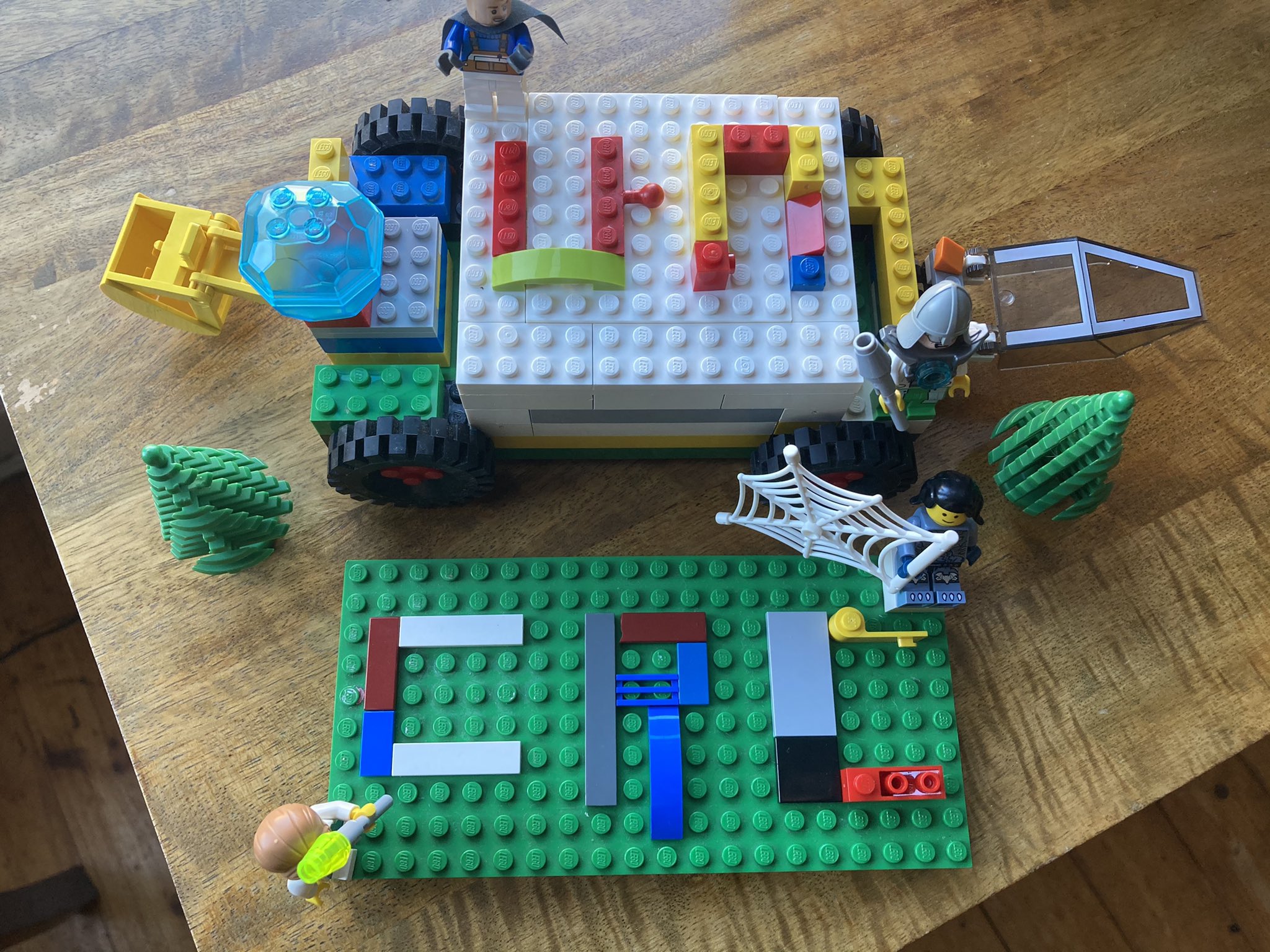 The image shows Lego with the letter UNCRC spelled out